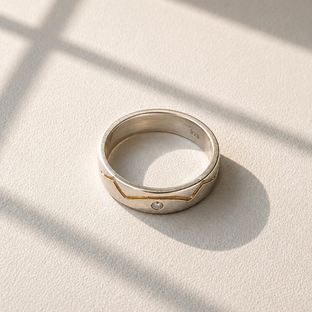 Boys Silver Band Ring